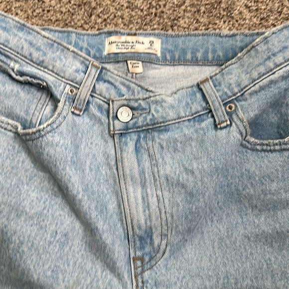 Abercrombie and fitch the 90s straight ultra high rise curve love jean size 28/6 - Picture 9 of 12